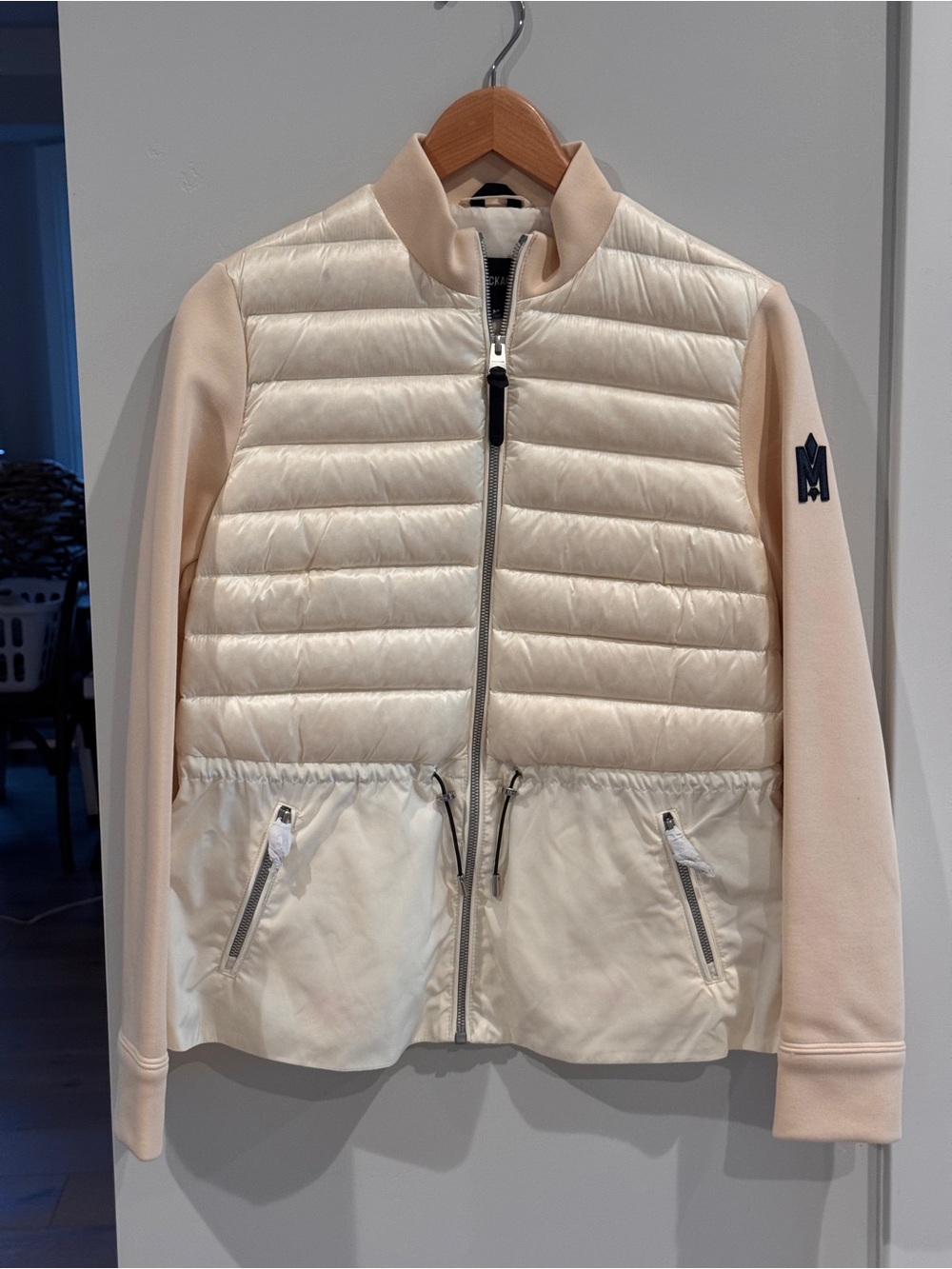 Mackage Joyce Cream Quilted Hybrid Jacket - Women's